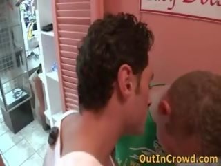 Two gays have some porno in the wear shop 4 by outincrowd