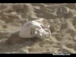 Thesandfly amatorskie plaża stupendous seks!